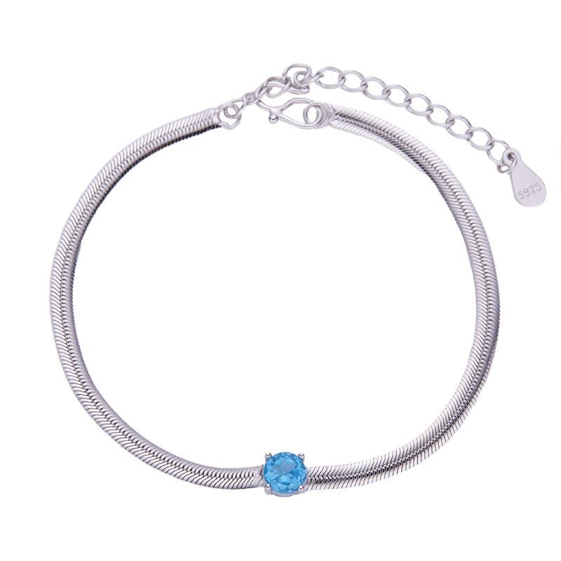 Natural Topaz Bracelet S925 Sterling Silver Gemstone Bracelet Women S Simple Personality Versatile Jewelry платиновий
Natural Topaz Bracelet S925 Sterling Silver Gemstone Bracelet Women S Simple Personality Versatile Jewelry платиновий