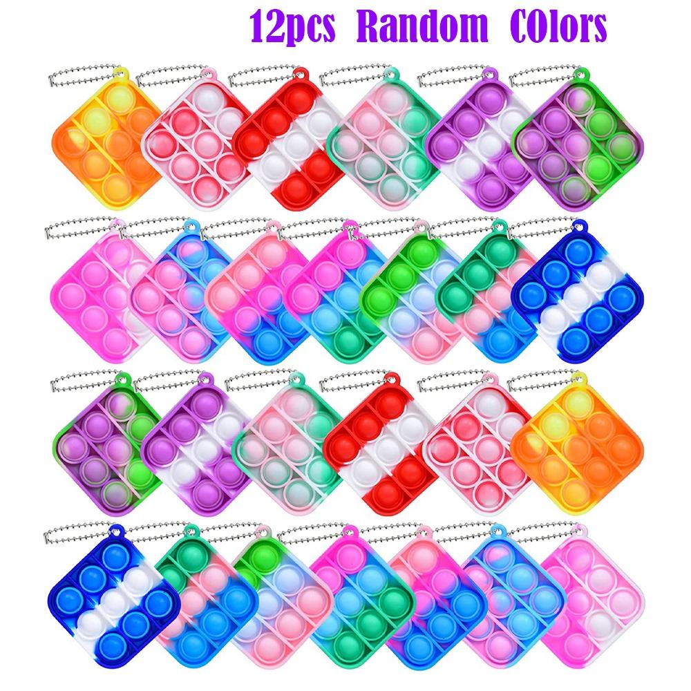 12/24/48Pcs Mini Pop Push Fidget Toys Set Keychain Fidget Toy Anti-Anxiety Stress Relief Hand Toy Pack for Kids Adults Gifts
12/24/48Pcs Mini Pop Push Fidget Toys Set Keychain Fidget Toy Anti-Anxiety Stress Relief Hand Toy Pack for Kids Adults Gifts