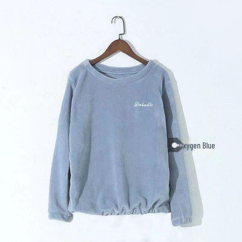 Unisex Coral Fleece Flannel Pajama Top - Thick Winter Wear with Plus Velvet Warmth One Size 90-140 jin
Unisex Coral Fleece Flannel Pajama Top - Thick Winter Wear with Plus Velvet Warmth One Size 90-140 jin