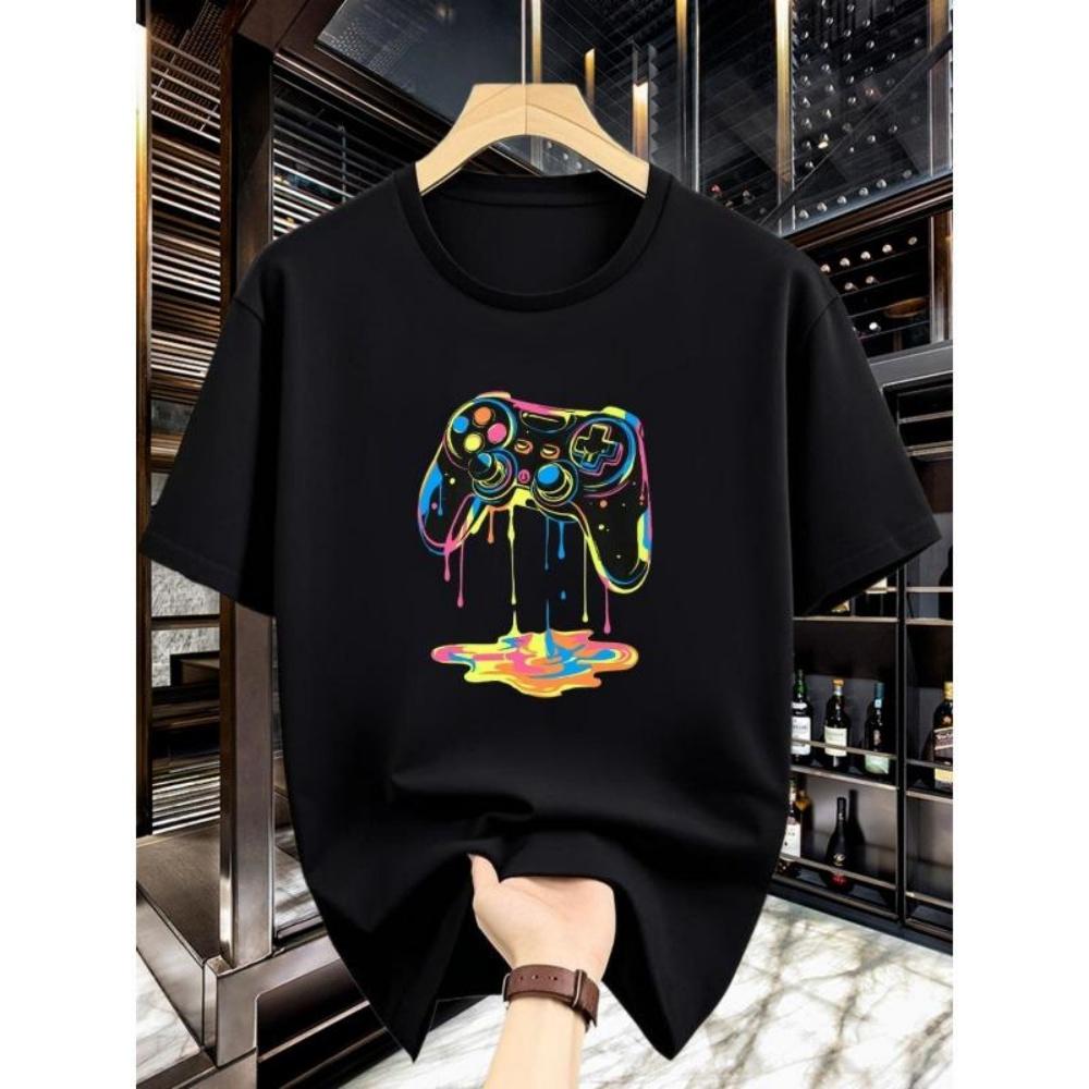 European Sizes Men S Round Neck Trendy Minimalist Creative Popular Game Console Fashion Design Pattern Casual Wear Quick-Dry T-Shirt S чёрный
European Sizes Men S Round Neck Trendy Minimalist Creative Popular Game Console Fashion Design Pattern Casual Wear Quick-Dry T-Shirt S чёрный