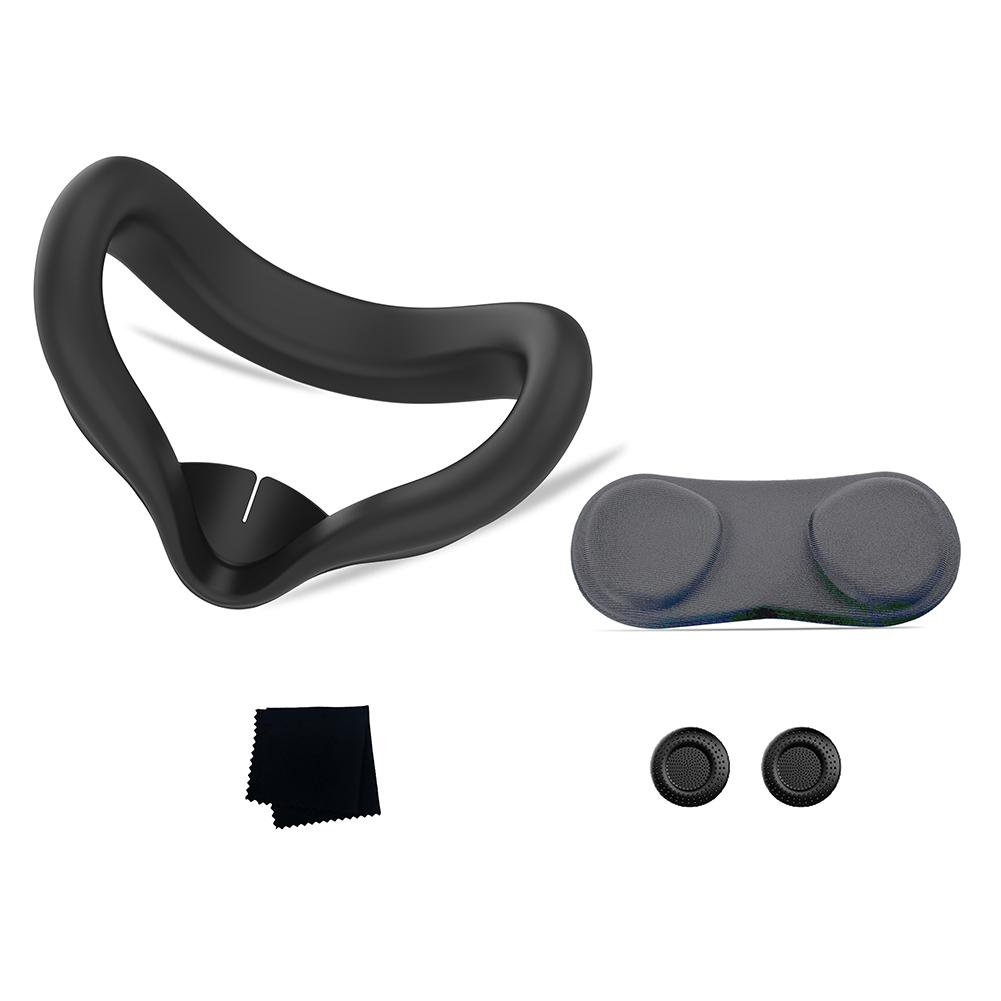 Силиконовый чехол для лица VR с крышкой объектива и чехлом для джойстика для Meta Quest 3S(черный)
Силиконовый чехол для лица VR с крышкой объектива и чехлом для джойстика для Meta Quest 3S(черный)