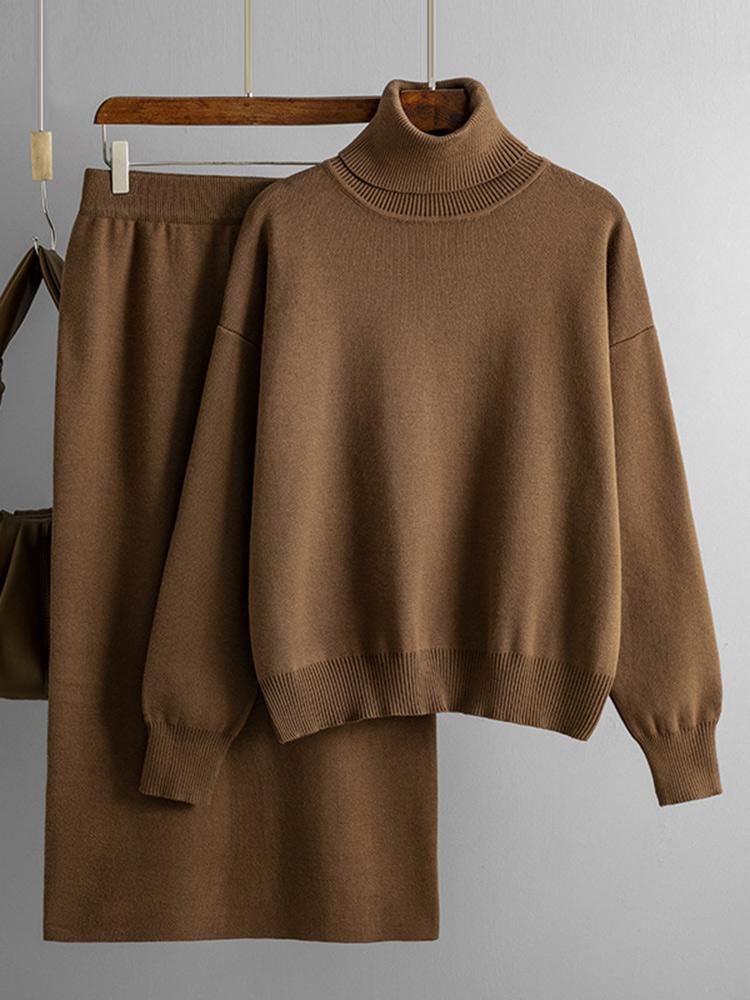 Autumn Turtleneck Sweater And Skirt Sets For Women 2026 Knit Two Pieces Winter Sets Pullover White Suit Women Skirt And Top Set One Size кавовий
Autumn Turtleneck Sweater And Skirt Sets For Women 2026 Knit Two Pieces Winter Sets Pullover White Suit Women Skirt And Top Set One Size кавовий