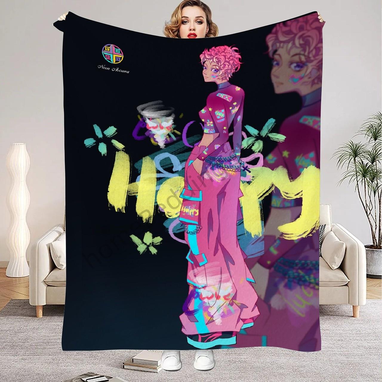 Kira KPop Blanket NEON ARCANA Blanket Girls Boys Plaid Throw Blanket Kids Gift 3D Printing Bed Blanket Girls Gift Decoration 75x100cm (30x40inch)
Kira KPop Blanket NEON ARCANA Blanket Girls Boys Plaid Throw Blanket Kids Gift 3D Printing Bed Blanket Girls Gift Decoration 75x100cm (30x40inch)