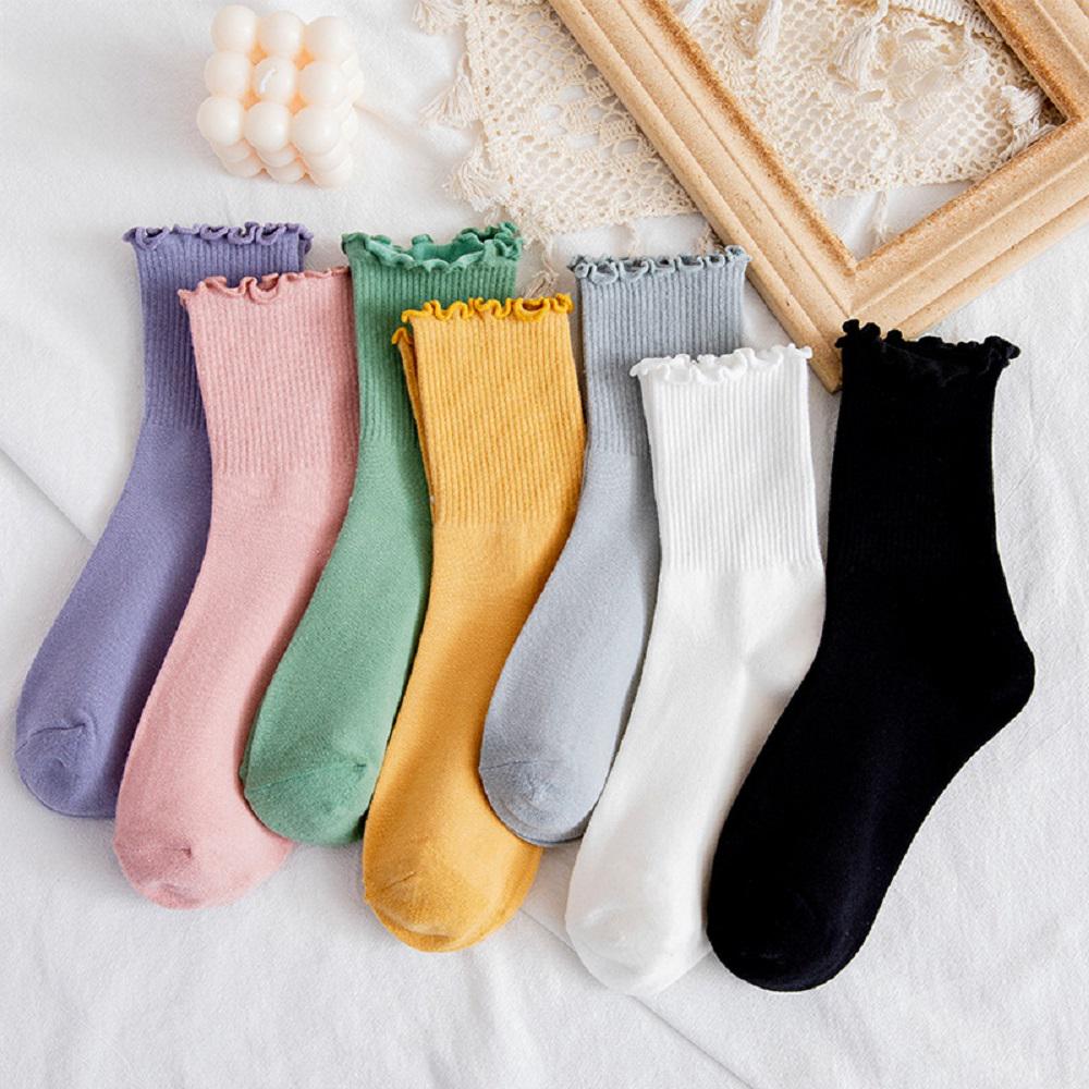 Women Girls Cotton Solid Color New Street Wear Ruffles Tube Socks Short Socks Hosiery зелёный
Women Girls Cotton Solid Color New Street Wear Ruffles Tube Socks Short Socks Hosiery зелёный