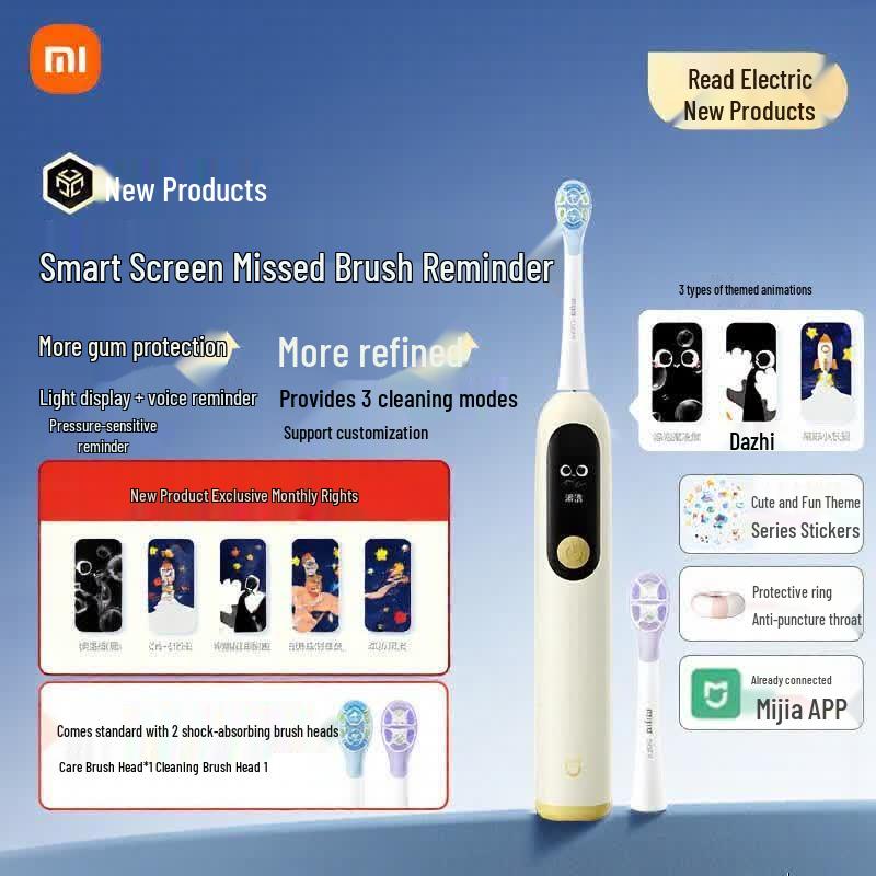 Xiaomi Mijia Children s Smart Electric Toothbrush Pro CN plug (adapter included)
Xiaomi Mijia Children s Smart Electric Toothbrush Pro CN plug (adapter included)