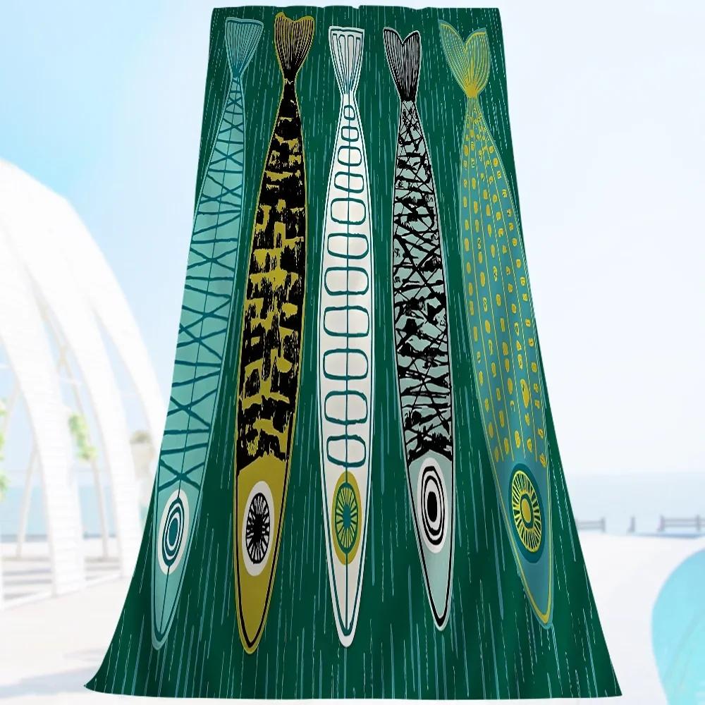 Colorful Sardine Lobster Fish Ocean Animal Microfiber Printed Beach Towel Mountain Climbing Yoga Absorbent Soft Towel W40*H60(CM)
Colorful Sardine Lobster Fish Ocean Animal Microfiber Printed Beach Towel Mountain Climbing Yoga Absorbent Soft Towel W40*H60(CM)