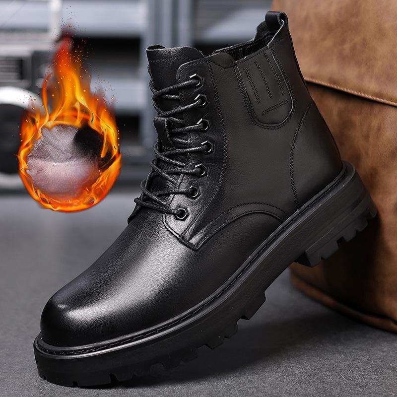 FashionNew Роскошные ботинки из коровьей шерсти на платформе для мужчин Зимняя мода Мягкая подошва из коровьей кожи Мужские новые дизайнерские ботильоны для мужчин 38
FashionNew Роскошные ботинки из коровьей шерсти на платформе для мужчин Зимняя мода Мягкая подошва из коровьей кожи Мужские новые дизайнерские ботильоны для мужчин 38