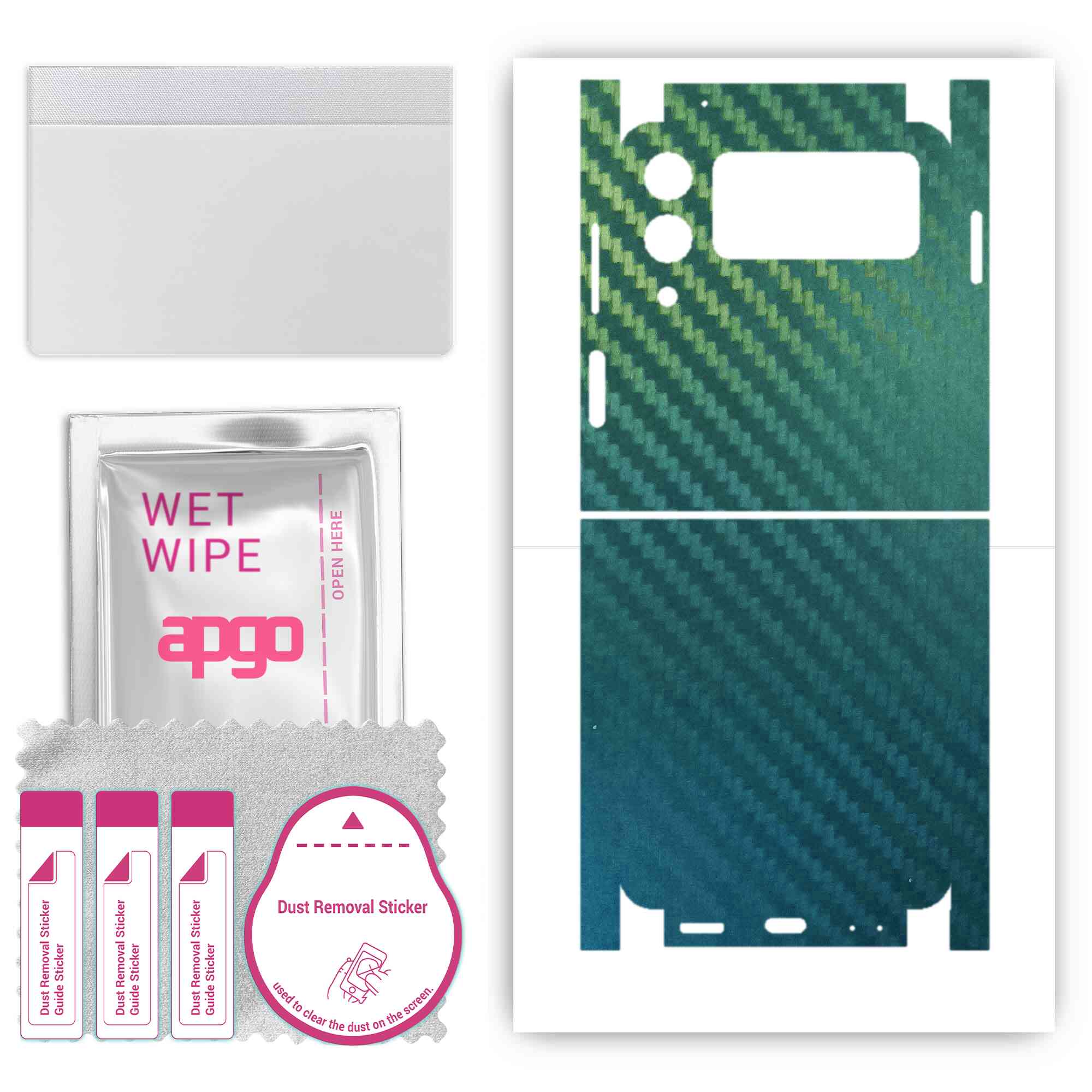 Apgo Protective Skin Sticker for the back+sides compatible with Samsung Galaxy Z Flip 3, Full Wrap Film, Foil, Vinyl - Pattern Carbon Chameleon CAKA1
Apgo Protective Skin Sticker for the back+sides compatible with Samsung Galaxy Z Flip 3, Full Wrap Film, Foil, Vinyl - Pattern Carbon Chameleon CAKA1