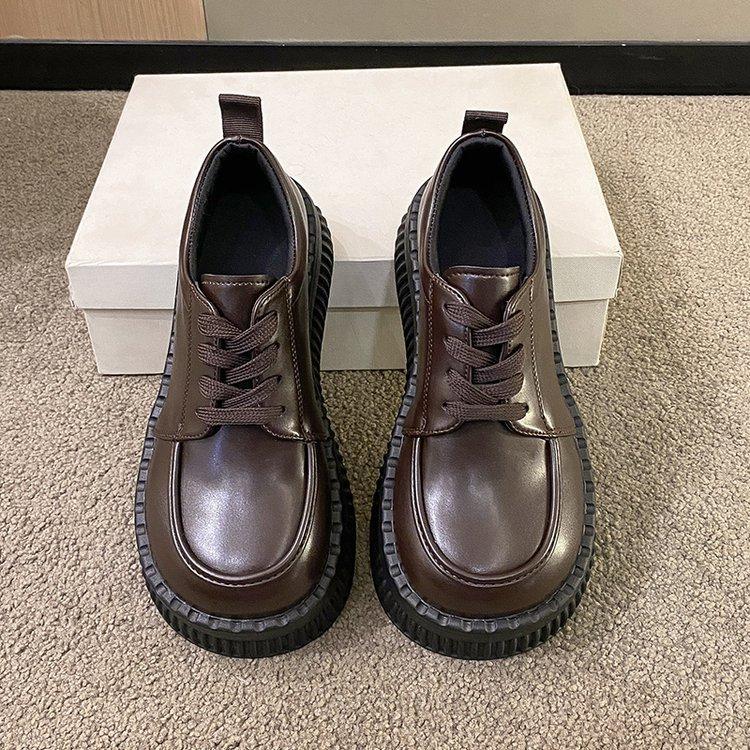 Платформенные туфли-маффины женские весенне-летние новые туфли на шнуровке в британском стиле из маленькой кожи, повседневные лоферы 40 коричневый
Платформенные туфли-маффины женские весенне-летние новые туфли на шнуровке в британском стиле из маленькой кожи, повседневные лоферы 40 коричневый