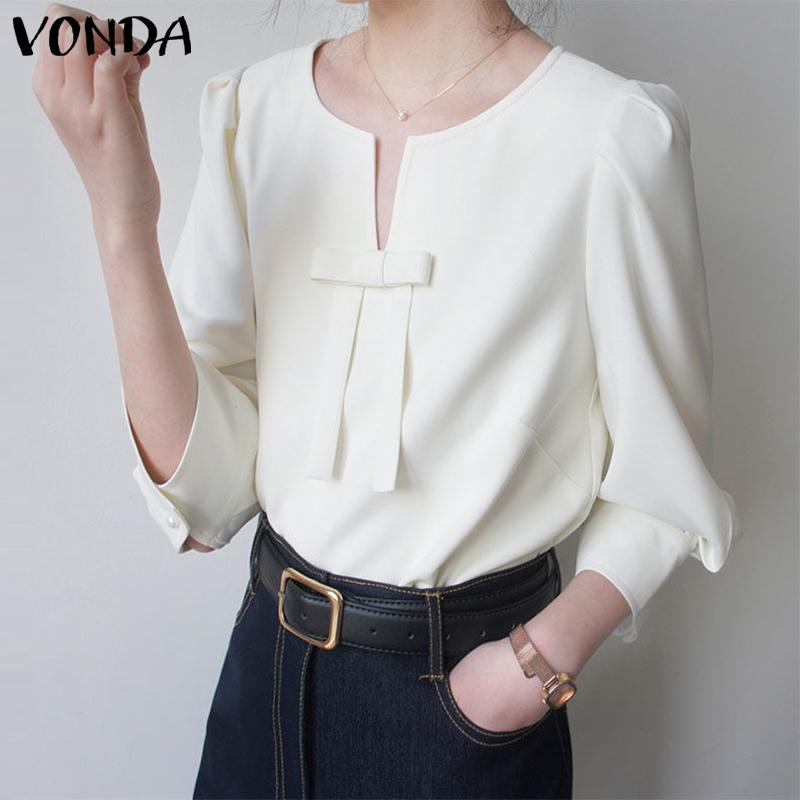 VONDA Элегантная женская осенняя однотонная блузка с рукавом 3/4 с бантом и узлом 5XL розовый
VONDA Элегантная женская осенняя однотонная блузка с рукавом 3/4 с бантом и узлом 5XL розовый