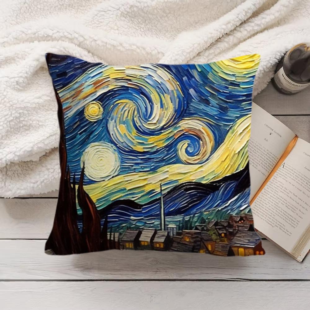 Color Van Goghs Starry Night Cushion Cover Short Plush DoubleSided Printing Home Machine Washable in Warm Winter Pillow Cover 30x30cm
Color Van Goghs Starry Night Cushion Cover Short Plush DoubleSided Printing Home Machine Washable in Warm Winter Pillow Cover 30x30cm