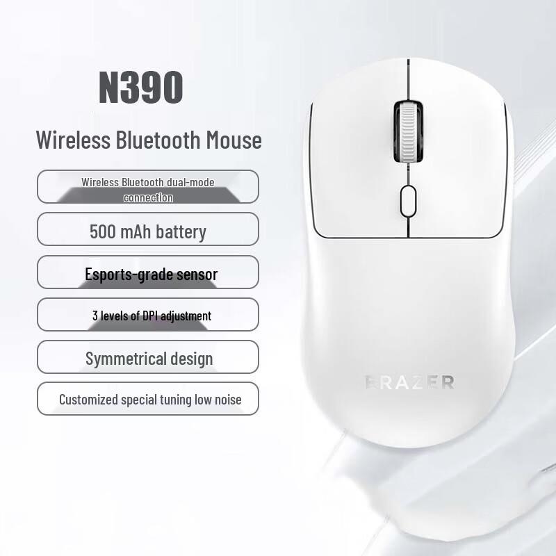 Lenovo N390 Ergonomic Silent Wireless Mouse
Lenovo N390 Ergonomic Silent Wireless Mouse