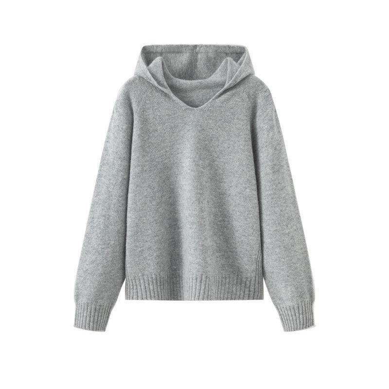 Женское вязаное худи из 100% чистой шерсти - Однотонное, Свободного кроя, Бесшовный дизайн, Повседневный пуловер. L (55-70 kg)
Женское вязаное худи из 100% чистой шерсти - Однотонное, Свободного кроя, Бесшовный дизайн, Повседневный пуловер. L (55-70 kg)