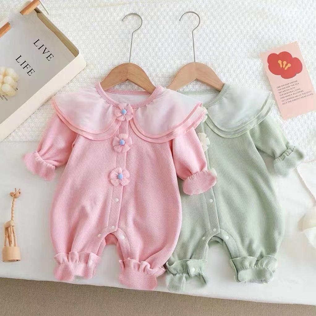 Newborn Baby Girl Spring & Autumn Princess Dress Romper - Floral Full Moon Outing Outfit 66 cm
Newborn Baby Girl Spring & Autumn Princess Dress Romper - Floral Full Moon Outing Outfit 66 cm