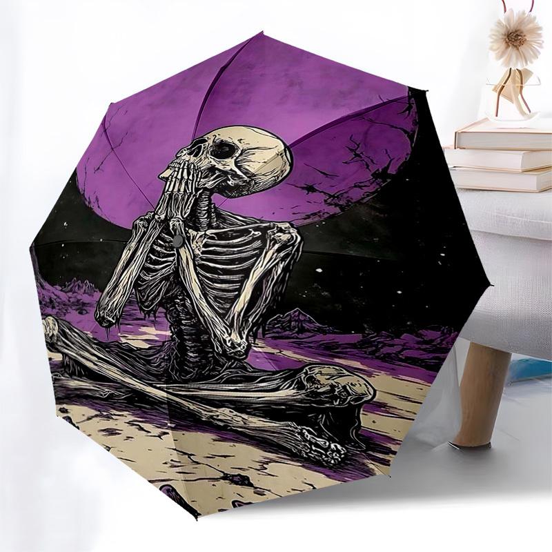 1pc Skeleton Moonlight Outdoor Umbrella, Automatic Opening/Closing, Foldable Design, 8-Rib Iron Frame, Festival Gift for Fans, Travelers, Daily Use.L0
1pc Skeleton Moonlight Outdoor Umbrella, Automatic Opening/Closing, Foldable Design, 8-Rib Iron Frame, Festival Gift for Fans, Travelers, Daily Use.L0