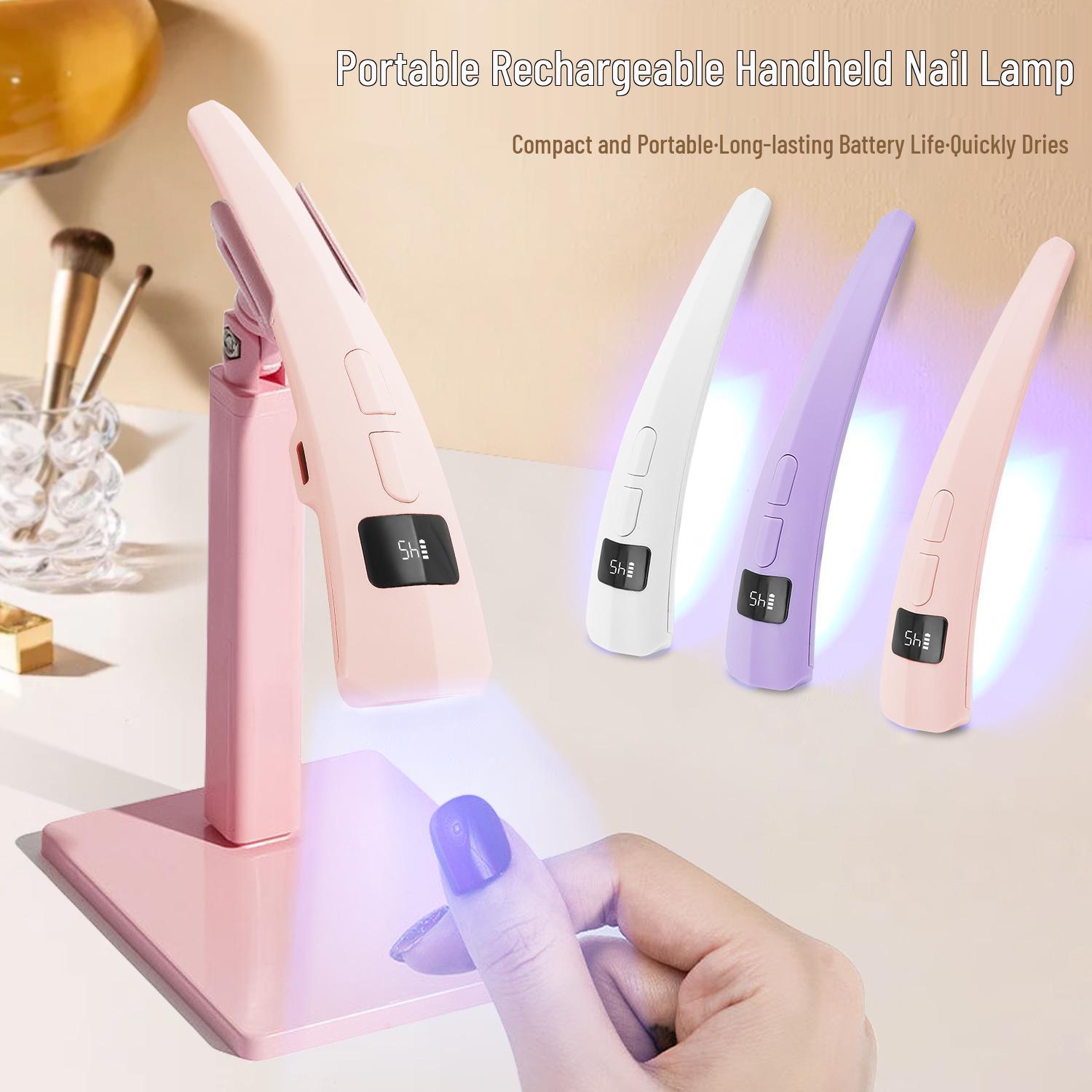 Handheld Portable Rechargeable Nail Lamp: Quick-Drying Gel & Light Therapy Device рожевий
Handheld Portable Rechargeable Nail Lamp: Quick-Drying Gel & Light Therapy Device рожевий