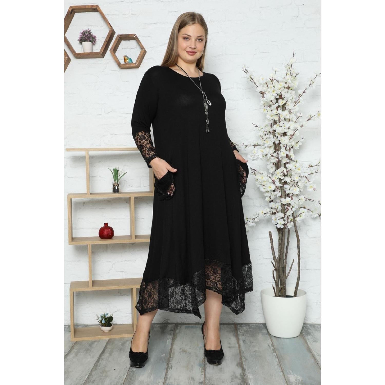 Round Collar Skirt Arm Tip And Pockets Lace Asymmetrical Cut Comfortable And Draped Flexible Long Dress 42-44 чорний
Round Collar Skirt Arm Tip And Pockets Lace Asymmetrical Cut Comfortable And Draped Flexible Long Dress 42-44 чорний