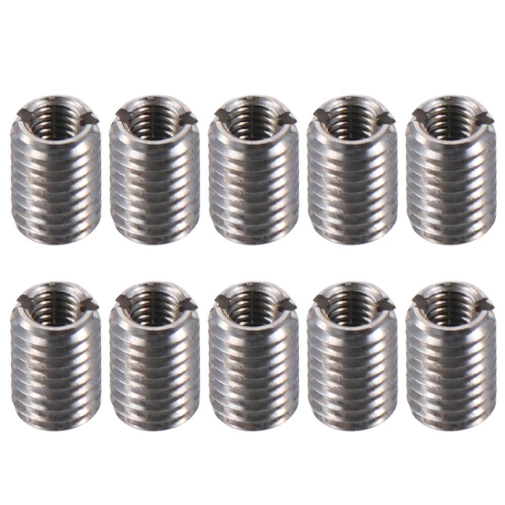 10Pcs Smooth M8 Male to M5 Female Threaded Insert 12mm Length Stainless Steel Reducing Nuts Thread Nut срібний
10Pcs Smooth M8 Male to M5 Female Threaded Insert 12mm Length Stainless Steel Reducing Nuts Thread Nut срібний