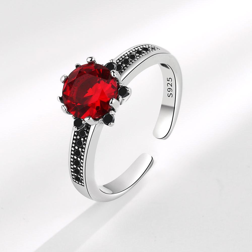 925 Sterling Silver Unique Design Red Stone Ring For Women Jewelry Finger Adjustable Open Ring For Party Birthday Gift resizable
925 Sterling Silver Unique Design Red Stone Ring For Women Jewelry Finger Adjustable Open Ring For Party Birthday Gift resizable