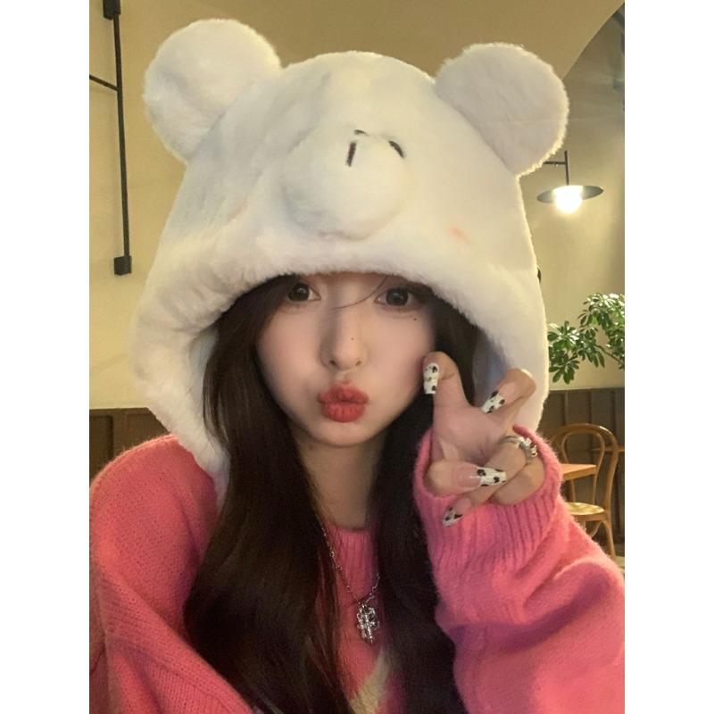 Милые медвежьи ушки теплая шапка-пуловер осень и зима женская утолщенная защита ушей плюшевая шапка для велоспорта от холода M(54-59cm)
Милые медвежьи ушки теплая шапка-пуловер осень и зима женская утолщенная защита ушей плюшевая шапка для велоспорта от холода M(54-59cm)