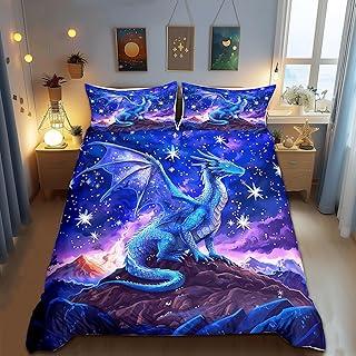 Dragon Beding Set Quen Sized Dimensions,Stary Sky Galaxy Soft Duvet Cover Set Kid Ten Adult Peoples Rom Decor,Blue Purple Magical Dragon Soft Warm 120*200cm Single
Dragon Beding Set Quen Sized Dimensions,Stary Sky Galaxy Soft Duvet Cover Set Kid Ten Adult Peoples Rom Decor,Blue Purple Magical Dragon Soft Warm 120*200cm Single