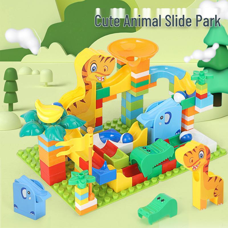 Large Dinosaur Park Building Blocks: Changeable Marble Run Educational Toy for Kids Aged 3+
Large Dinosaur Park Building Blocks: Changeable Marble Run Educational Toy for Kids Aged 3+