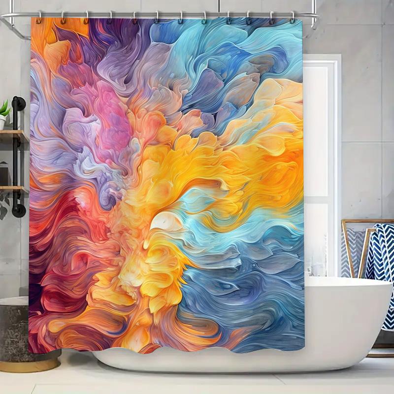 Colorful Bath Shower Curtain Waterproof Decorative Fabric Home Decoration W60H190(CM)-1 Pcs
Colorful Bath Shower Curtain Waterproof Decorative Fabric Home Decoration W60H190(CM)-1 Pcs