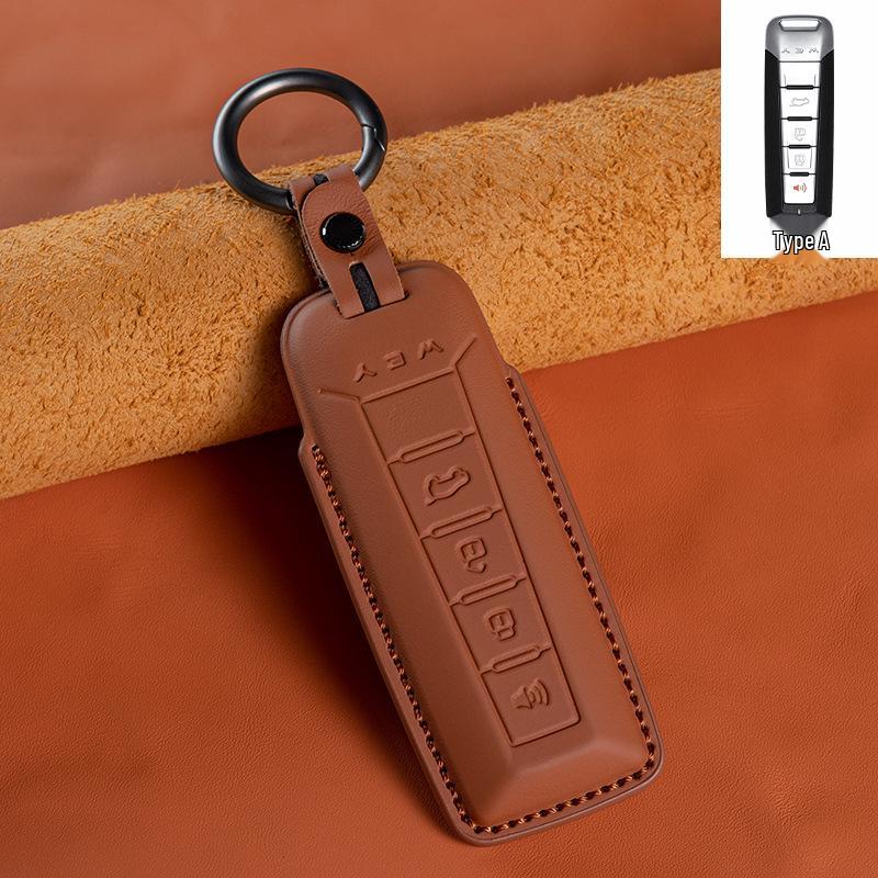 Wey Lanshan Top Layer Cowhide Key Cover for Mocha and DHT PHEV Latte - Genuine Leather коричневый/янтарь
Wey Lanshan Top Layer Cowhide Key Cover for Mocha and DHT PHEV Latte - Genuine Leather коричневый/янтарь