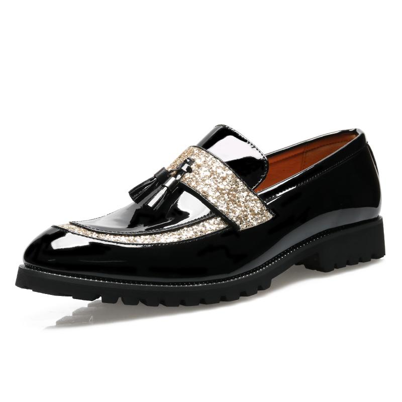 Мужские роскошные лоферы с пайетками и кисточками, мужские туфли для свадьбы, вечеринки, ночного клуба, модные кожаные повседневные туфли, мужские уличные слипоны 39
Мужские роскошные лоферы с пайетками и кисточками, мужские туфли для свадьбы, вечеринки, ночного клуба, модные кожаные повседневные туфли, мужские уличные слипоны 39
