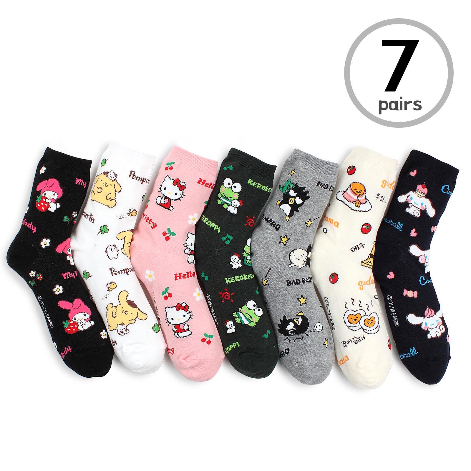(7 пар) Носки с лицензионными персонажами Sanrio Женщины Дети Девочки Мальчики PB17
(7 пар) Носки с лицензионными персонажами Sanrio Женщины Дети Девочки Мальчики PB17