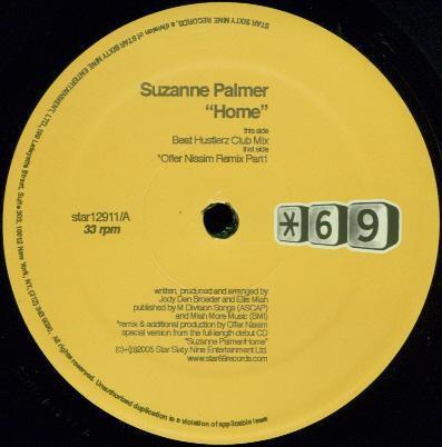 12inch Record SUZANNE PALMER - Home STAR12911 Star 69 Records 2005 US Dance & Electronica Used
12inch Record SUZANNE PALMER - Home STAR12911 Star 69 Records 2005 US Dance & Electronica Used
