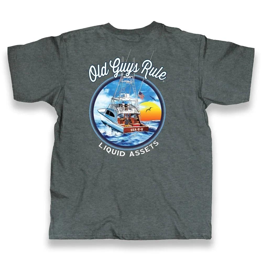 New OLD GUYS RULE T Shirt Liquid Assets Fishing Boat Shirt L
New OLD GUYS RULE T Shirt Liquid Assets Fishing Boat Shirt L