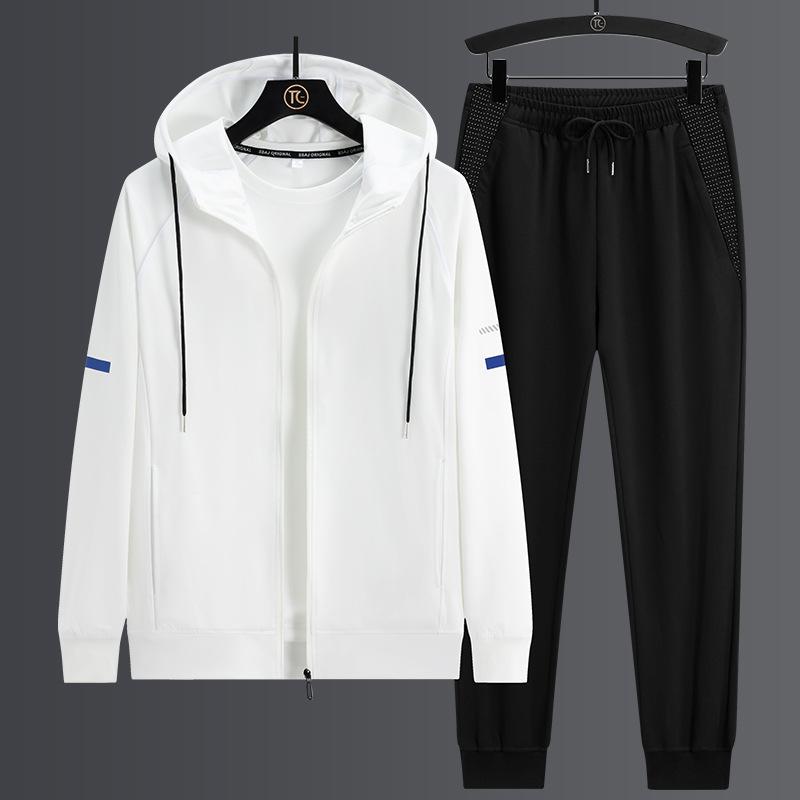 Hooded Long Sleeved Suit Men s Casual Fashion Plus Size Cardigan Jacket Hoodie Long Pants Two-piece Set Men 8XL білий
Hooded Long Sleeved Suit Men s Casual Fashion Plus Size Cardigan Jacket Hoodie Long Pants Two-piece Set Men 8XL білий