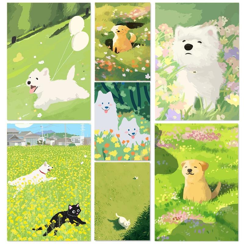Cute Healing Cartoon Pet Cats And Dog Poster Canvas Painting Print Wall Painting Living Room Children s Room Bedroom Home Decor 21cm×30cm NoFrame
Cute Healing Cartoon Pet Cats And Dog Poster Canvas Painting Print Wall Painting Living Room Children s Room Bedroom Home Decor 21cm×30cm NoFrame