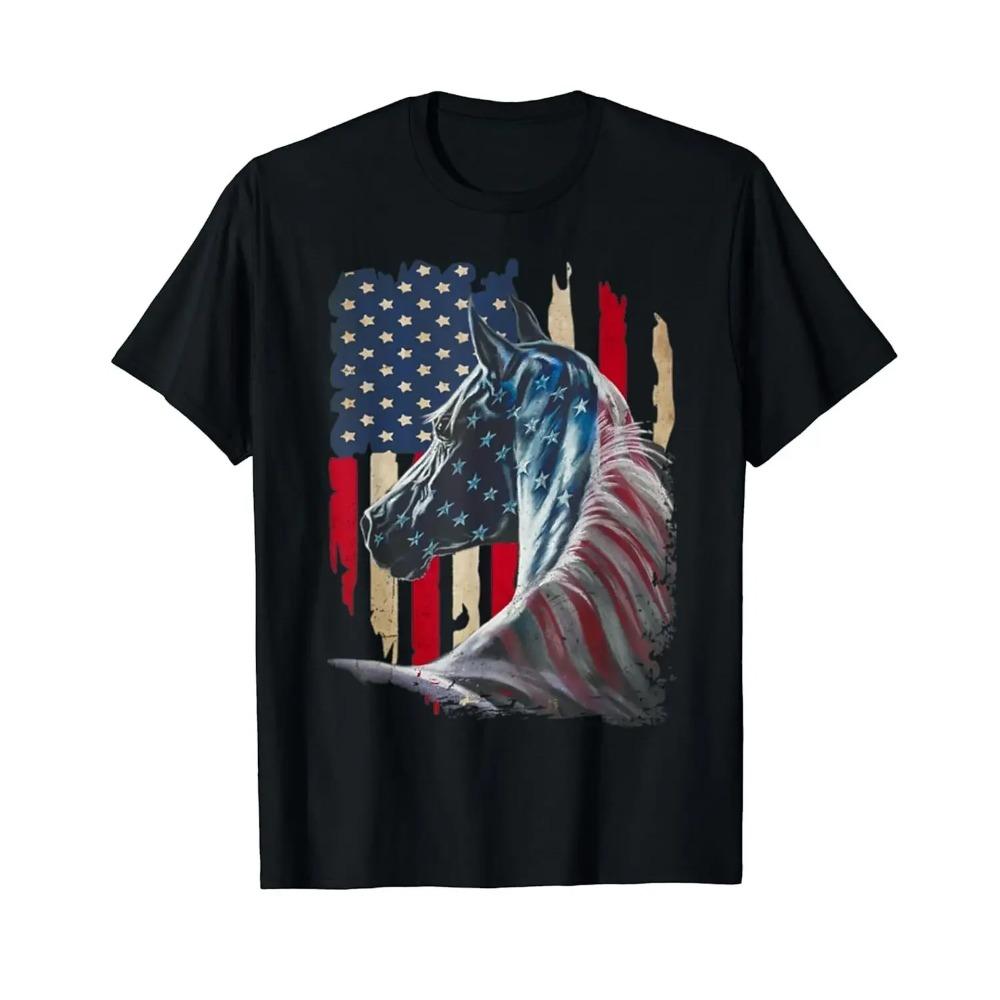 USA Horses America Flag 4th of July Independence day T-Shirt 100% Cotton XXXXXL чорний
USA Horses America Flag 4th of July Independence day T-Shirt 100% Cotton XXXXXL чорний