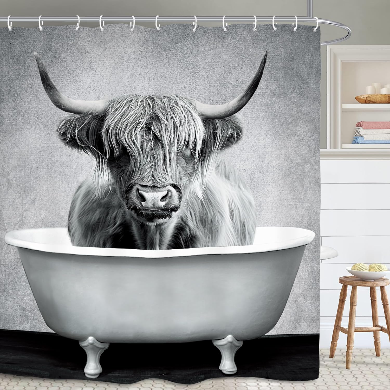 War-Horse Bathroom Shower Curtain 60W By 71H Inch Animal Rustic Farmhouse Country Inspirational Motivational Polyester Fabric W60H190(CM)-1 Pcs
War-Horse Bathroom Shower Curtain 60W By 71H Inch Animal Rustic Farmhouse Country Inspirational Motivational Polyester Fabric W60H190(CM)-1 Pcs
