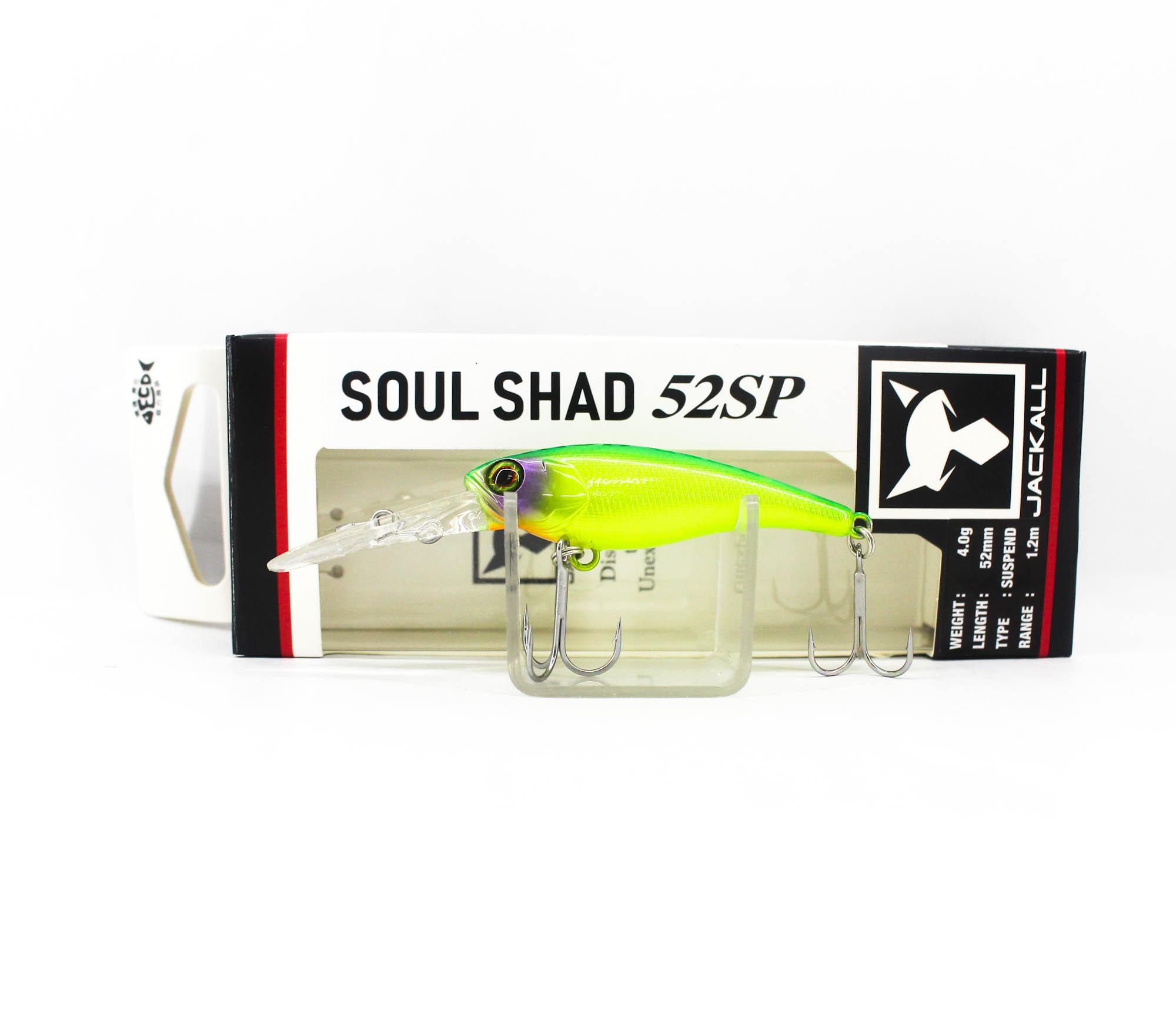 Jackall Soul Shad 52SP Suspend Lure Lime Back Chartreuse (5337)
Jackall Soul Shad 52SP Suspend Lure Lime Back Chartreuse (5337)