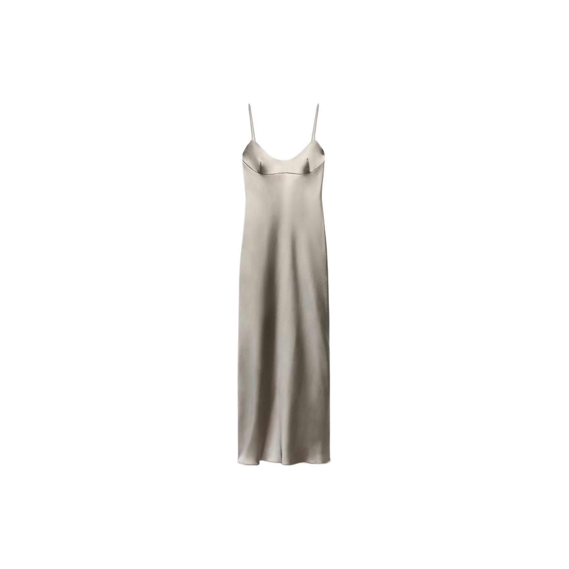 Zara Однотонное повседневное платье-комбинация с круглым вырезом, женские платья, серое 2173841-802 L
Zara Однотонное повседневное платье-комбинация с круглым вырезом, женские платья, серое 2173841-802 L