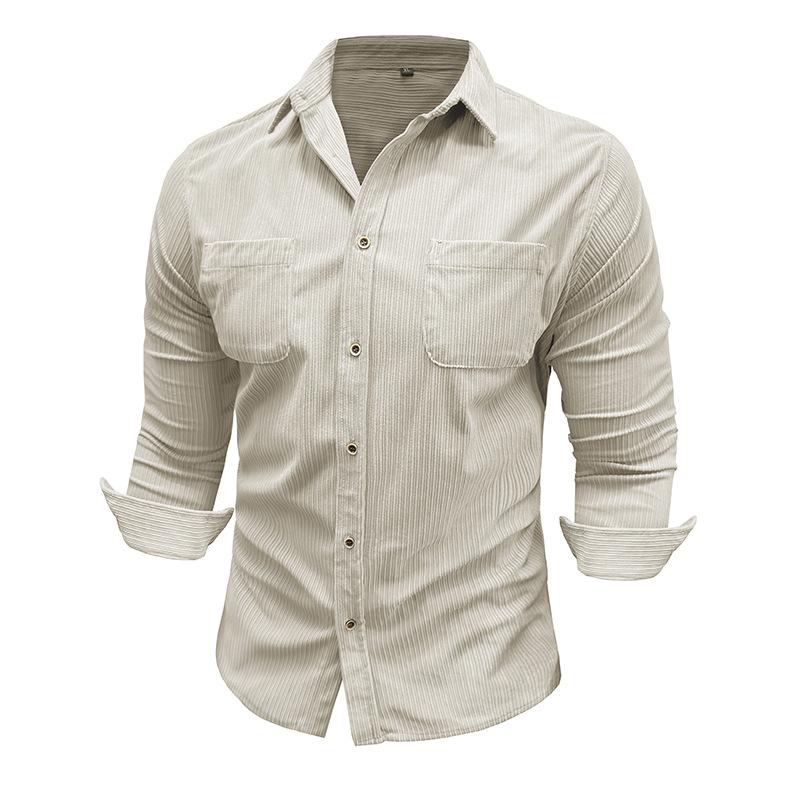 Men s Light Khaki Corduroy Shirt with Chest Pockets, Roll-Up Sleeves, and Button-Down Collar XXL білий
Men s Light Khaki Corduroy Shirt with Chest Pockets, Roll-Up Sleeves, and Button-Down Collar XXL білий