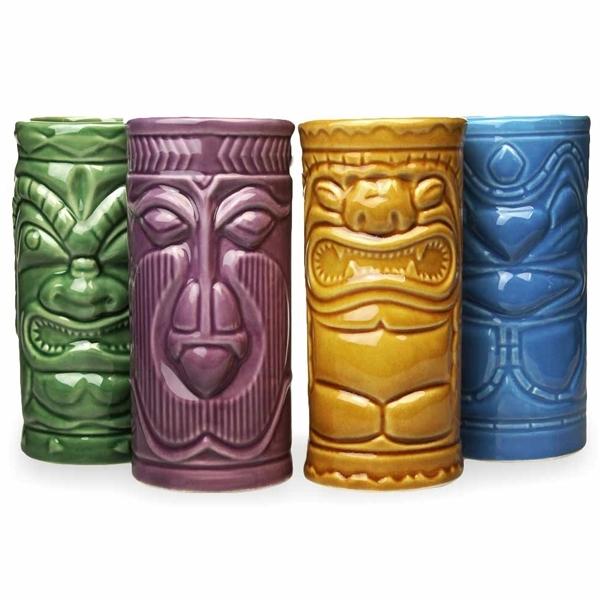 Набір з 4 коктейльних келихів Tiki Statuettes Tiki Mugs
Набір з 4 коктейльних келихів Tiki Statuettes Tiki Mugs