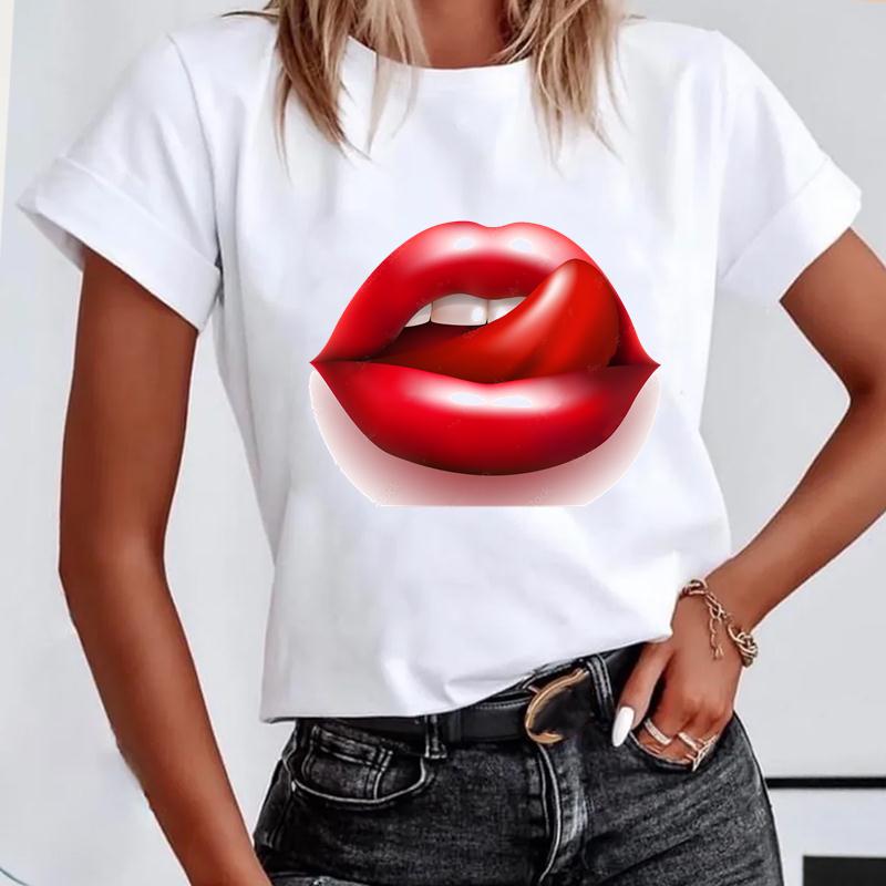 (Азіатський розмір) Короткі рукави Lip Love Sexy Trend Мила мила жіноча футболка з принтом Літня модна футболка Жіноча базова футболка з графічним малюнком M
(Азіатський розмір) Короткі рукави Lip Love Sexy Trend Мила мила жіноча футболка з принтом Літня модна футболка Жіноча базова футболка з графічним малюнком M