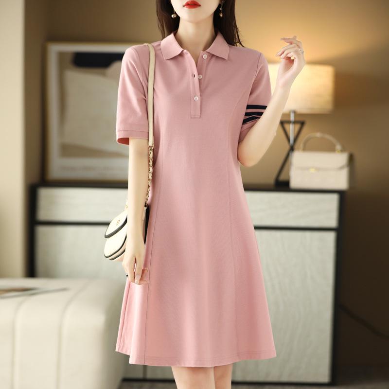 2025 Women s Summer Polo Collar Slimming Mid-Length Color Block Dress with Big Swing Cotton Skirt XXL 154-176 lbs
2025 Women s Summer Polo Collar Slimming Mid-Length Color Block Dress with Big Swing Cotton Skirt XXL 154-176 lbs