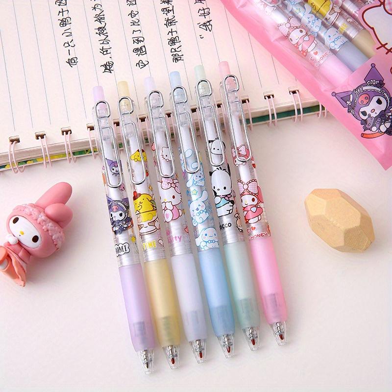 6pcs Sanrio family 6 packs of 6pcs press pens high-value metal pen clip neutral pen student stationery 0.5mm black Random style 6pcs
6pcs Sanrio family 6 packs of 6pcs press pens high-value metal pen clip neutral pen student stationery 0.5mm black Random style 6pcs