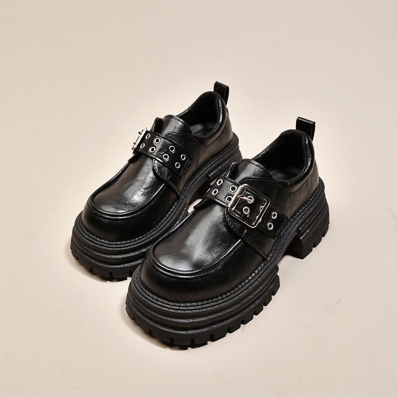 2025 autumn new round head black British style explosion platform small leather shoes women s French retro Mary Jane single shoes 40 темно-коричневого кольору
2025 autumn new round head black British style explosion platform small leather shoes women s French retro Mary Jane single shoes 40 темно-коричневого кольору