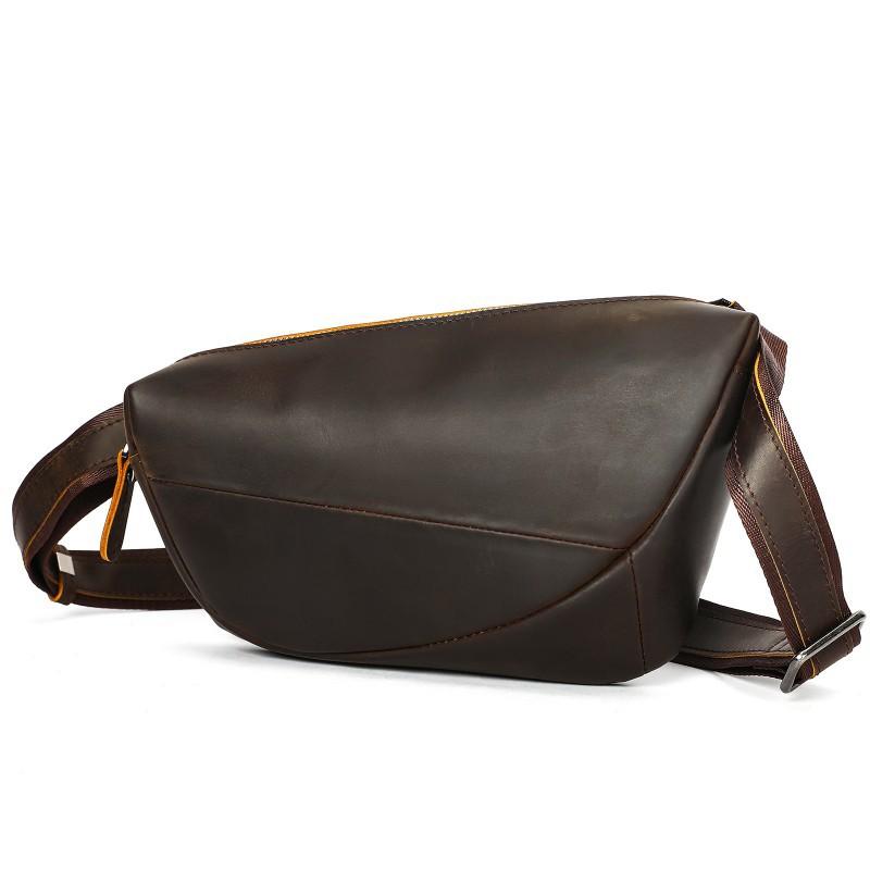 Retro Men s Crazy Horse Leather Waist Bag With A High-end Feel Going Out Portable Chest Toe Cover Layer Cowhide Large Capacity Crossbody 22cmx4cmx16cm колір темно кави
Retro Men s Crazy Horse Leather Waist Bag With A High-end Feel Going Out Portable Chest Toe Cover Layer Cowhide Large Capacity Crossbody 22cmx4cmx16cm колір темно кави
