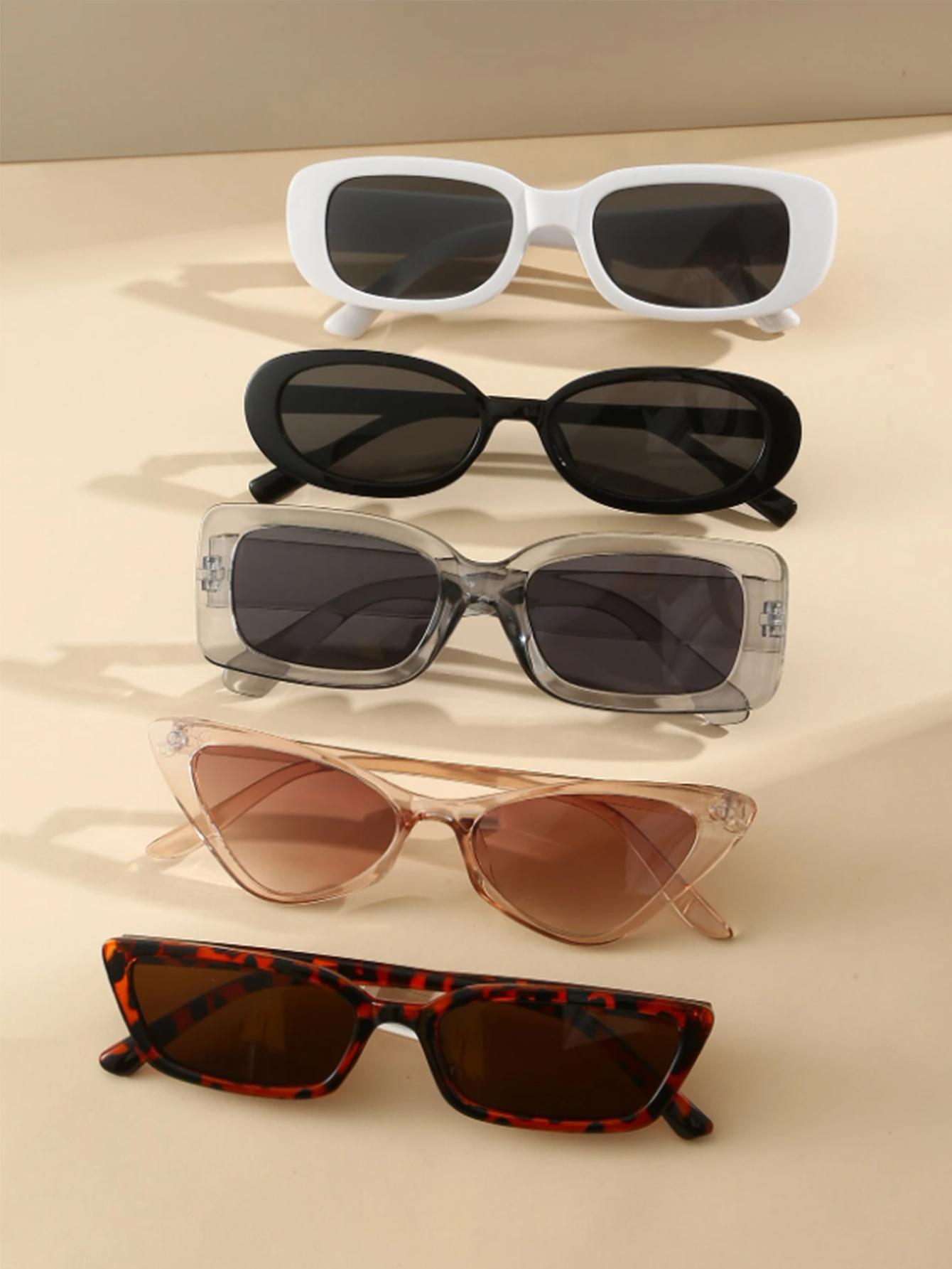 5Pcs Fashionable Women s Sunglasses Set, Multiple Styles and Colors, Matching Gift Set, Fashionable Wear, Beach Vacation
5Pcs Fashionable Women s Sunglasses Set, Multiple Styles and Colors, Matching Gift Set, Fashionable Wear, Beach Vacation