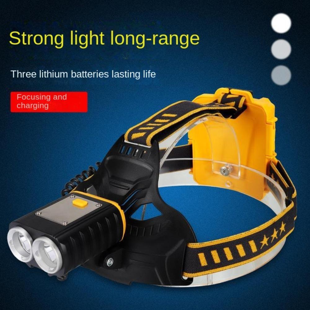 High-power Double-head Strong Light Charging LED Headlight Night Fishing Headlamp Outdoor Lighting
High-power Double-head Strong Light Charging LED Headlight Night Fishing Headlamp Outdoor Lighting