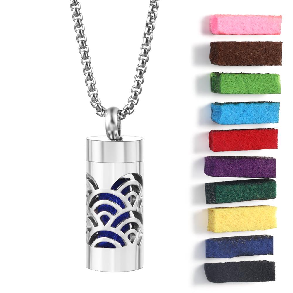 New Stainless Steel Aromatherapy Perfume Necklace Essential Oil Diffuser Flowers Hollow Pendant Spiral Open Charm Women Jewelry
New Stainless Steel Aromatherapy Perfume Necklace Essential Oil Diffuser Flowers Hollow Pendant Spiral Open Charm Women Jewelry