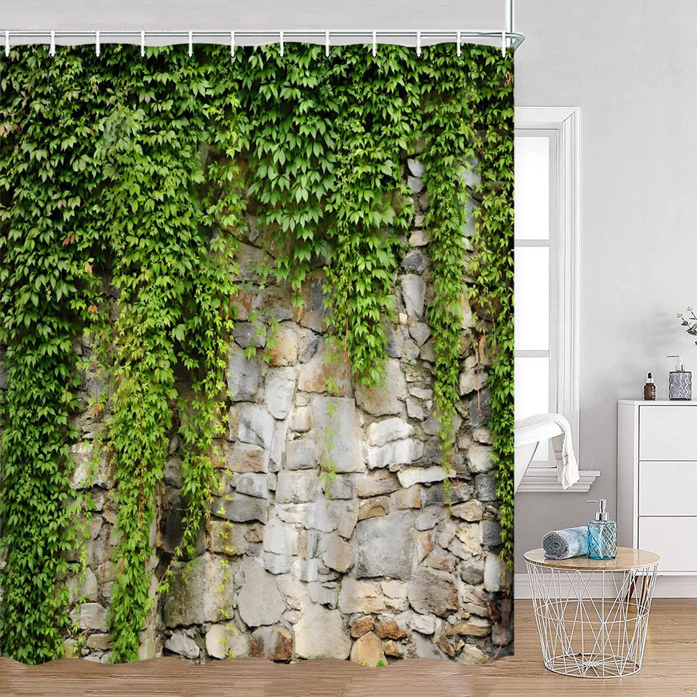 Green Vines Wall Shower Curtains Green Plants Greenery Bathroom Decorations Vintage Landscape Polyester Bath Curtains with Hooks 90x180cm-35x70in
Green Vines Wall Shower Curtains Green Plants Greenery Bathroom Decorations Vintage Landscape Polyester Bath Curtains with Hooks 90x180cm-35x70in