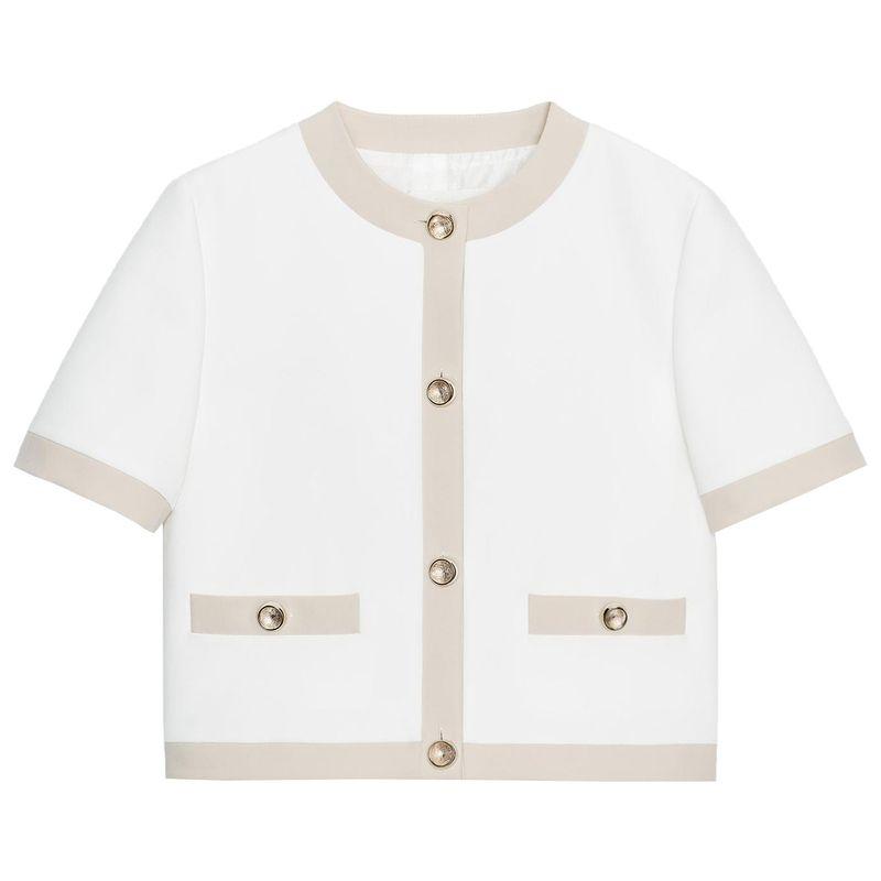 Zaprha 2025 Осень Новые Универсальные Модные Блейзеры в Лоскутной Технике Контрастных Цветов с Круглым Вырезом и Коротким Рукавом 8317593 Ground White L
Zaprha 2025 Осень Новые Универсальные Модные Блейзеры в Лоскутной Технике Контрастных Цветов с Круглым Вырезом и Коротким Рукавом 8317593 Ground White L